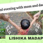 Cheerful evening with mom and dad