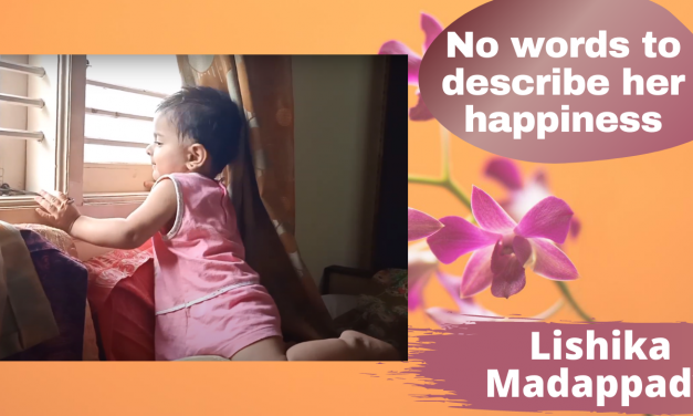 No words to describe her happiness