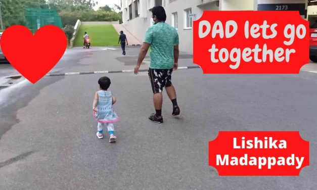 Evening walk with dad